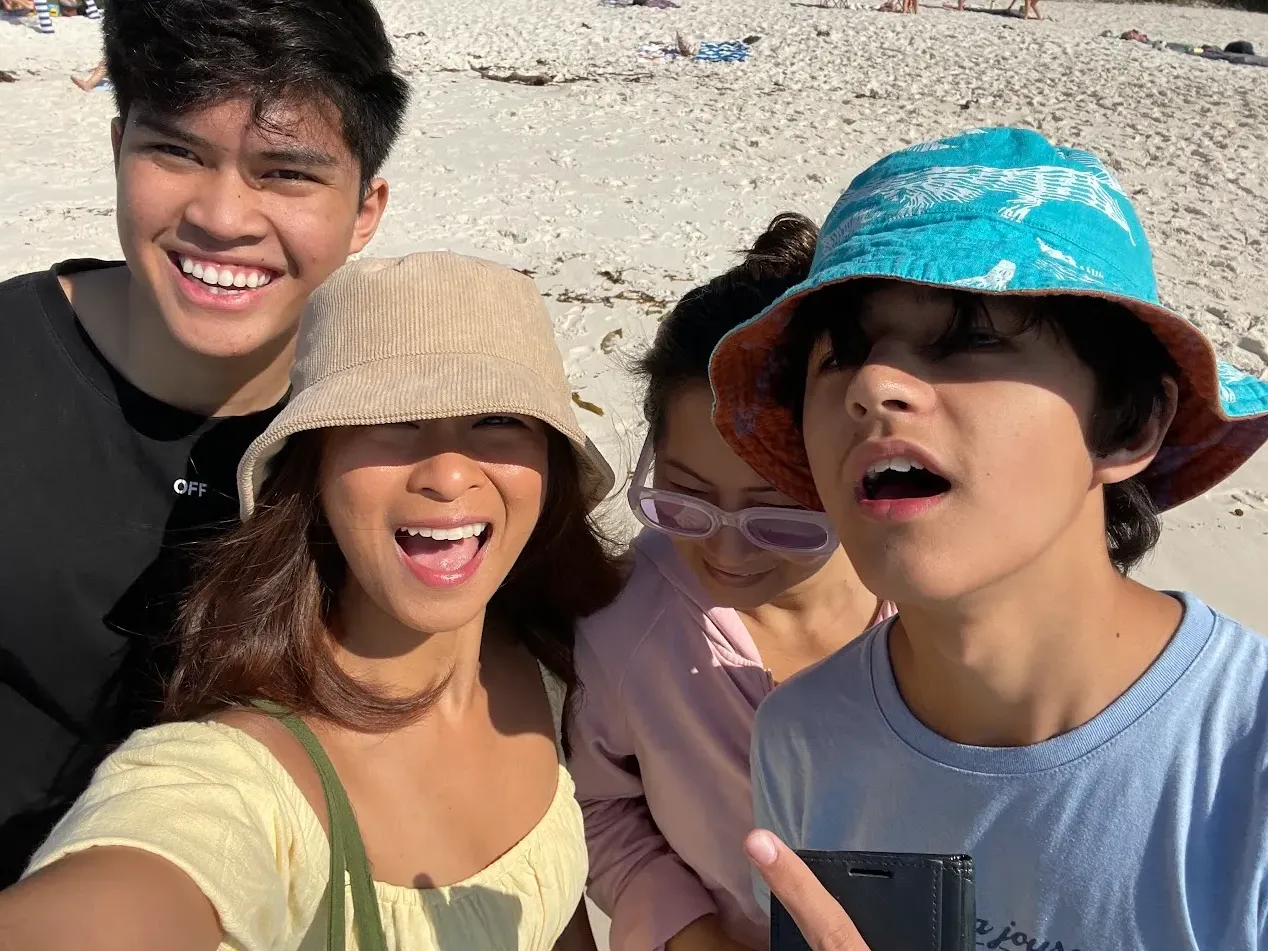 My trip to Jervis Bay with your family. A special time, even if we had to keep our true connection a secret.