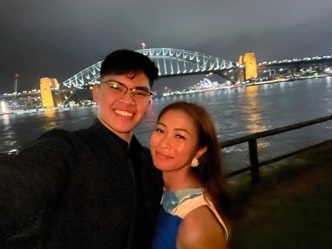 You treated me like a king for my 20th birthday. After an amazing dinner, we found a stunning view of the Harbour and Opera House to celebrate the moment the clock turned twelve.