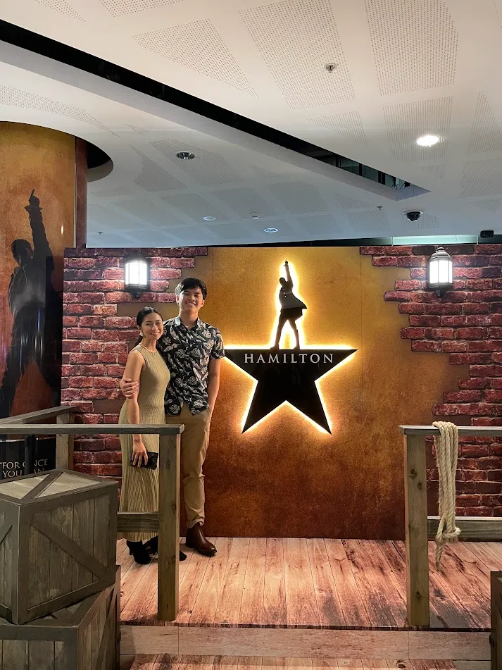 You brought me into your world by sharing one of your favourite shows, Hamilton. An unforgettable night at the theatre.